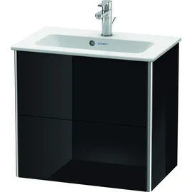 Duravit XSquare 61x38,8cm, sw hgl, 2 Schubk., wandhängend