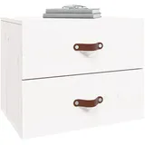 vidaXL Nachtschrank Wand-Nachttisch 50 x 36 x 40 cm Weiß