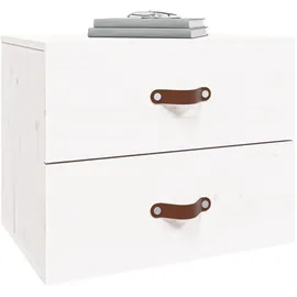vidaXL Nachtschrank Wand-Nachttisch 50 x 36 x 40 cm Weiß