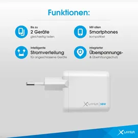 Xlayer Powercharger USB Typ C, White