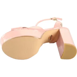 Buffalo High-Heel-Pumps BUFFALO "Buffalo JESSIE CROSS", Damen, Gr. 41, rosa (blush), Polyurethan, unifarben, Schuhe