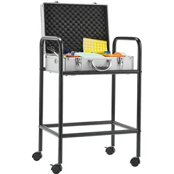 Magnetoplan Moderationskoffer-Wagen Trolly für Moderatorenkoffer - 4 Laufrollen - 53x80x40cm (BxHxT) - Schwarz