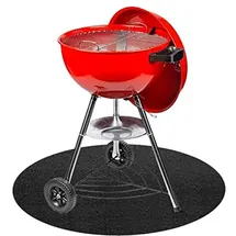 OEM Grillschutzmatte Ø 68 cm Polyester/Rot