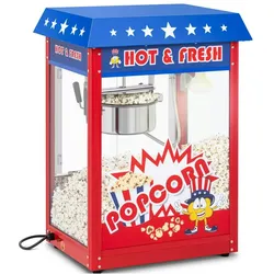 Royal Catering Popcornmaschine - 1600 W - 5 kg/h - USA-Design - rot -