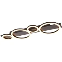 Trio Reality Leuchten LED-Deckenleuchte Lumos Metall Grau Alu