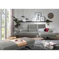 W.Schillig Eckcouch Mikrofaser 3-Sitzer Grau