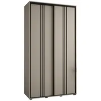 Abiks möbel MÖBEL Kryspol Schwebetürenschrank, Kaschmir, Metall, Nachbildung, 6