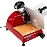 Berkel Aufschnittmaschine - Red Line 250 rot - Profi Allesschneider - Neues Modell + 100% handgefertigtes Schneidebrett