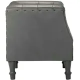 vidaXL Sessel Grau Echtleder