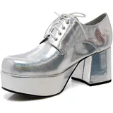 Ellie Shoes Herren Men's Platform Plattform, Silber, Medium
