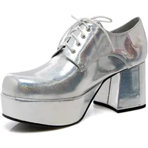 Ellie Shoes Herren Men's Platform Plattform, Silber, Medium