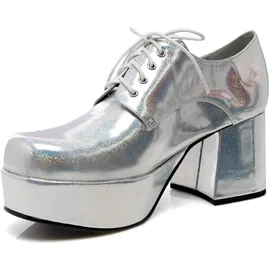 Ellie Shoes Herren Men's Platform Plattform, Silber, Medium