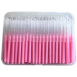 Interdentalbürsten 100 Teile/schachtel Interdentalbürsten Gesundheits Zahn Escova Reiniger Kieferorthopädische Dental Zähne Pinsel Oral Hygiene Werkzeug(100pcs pink 0.7mm)