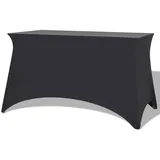 vidaXL Stretch-Tischhusse 2 Stk. 243 x 76 x 74 cm Anthrazit