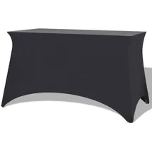 vidaXL Tischhusse Stretch Anthrazit 243 x 76 x 74 cm 2er Set