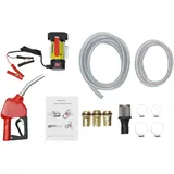 HOARLICN 12V Dieselpumpe, 45L/min 175W Bio Dieselpumpe Heizölpumpe Selbstansaugende ölpumpe Dieselpumpe Automatik Pistole Mit Kraftstofffilter Für Autos, Landwirtschaftsbetriebe