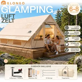 eloneo aufblasbares Zelt 4-8 Personen Beige