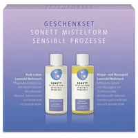 Sonett Mistelform Geschenkset – Körper- und Massageöl & Body Lotion Lavendel-Weihrauch