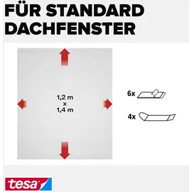 Tesa Fliegengitter Comfort 120 x 140 cm Weiß