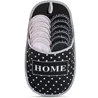 ONVAYA ABS Gästepantoffel Dots 6er Set | Gästeschlappen | Hausschuhe | Hüttenschuhe Damen | Filzpantoffel | Gästehausschuh | antirutsch Sohle - 36/45 EU