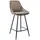 vente-unique Barhocker 2er-Set Samt  Taupe Schwarz
