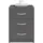 SchlafKONTOR Nachtschrank Pepe 38,5 x 28 x 54 cm Grau