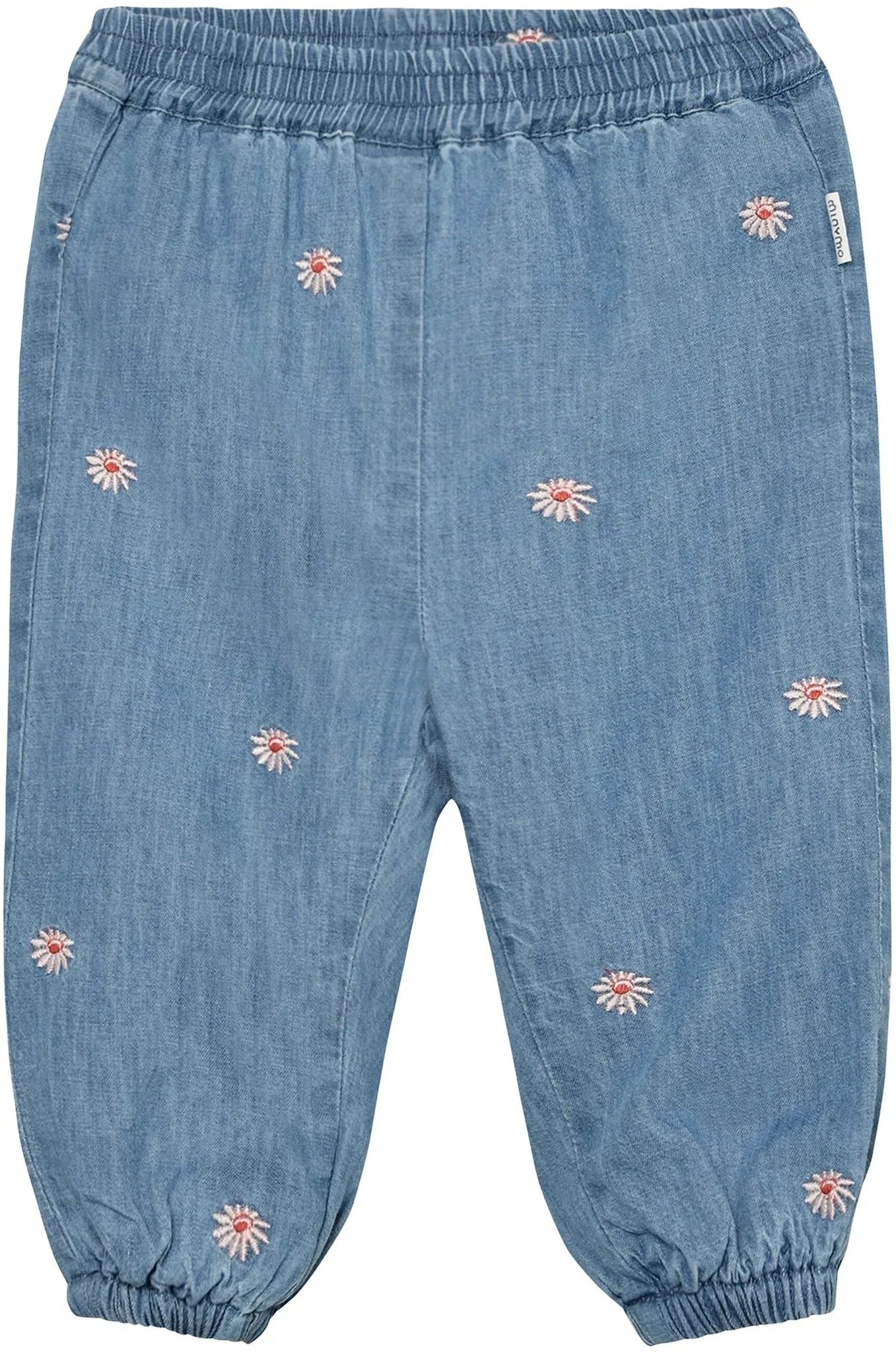 MINYMO Chambray-Hose Denim Blumen, denim, 92