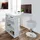 Vicco Esstisch-Set Repose 67 x 100 cm Weiß