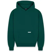 Bazix republiq Super Heavy Blank Hoodie in Grün, Größe