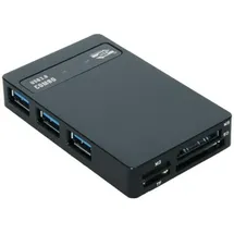 Exsys EX-1635 Speicherstick (MS) (USB 3.0), Speicherkartenlesegerät, Schwarz