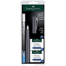 Faber-Castell Füller Grip 2010 dapple gray Feder M Tinte+TL