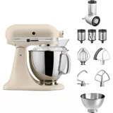 KitchenAid 4,8 L 5KSM175 Artisan Küchenmaschine Beginnerset mit Gemüseschneider, Farbe:Pastellgelb