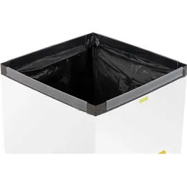 expondo Abfalleimer 60 l Weiß