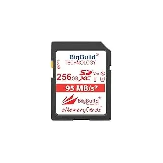 BigBuild Technology 256GB UHS-I U3 95MB/s Speicherkarte für Canon EOS 1200D, 1300D, 2000D, 200D, 4000D, 5DS, 5DS R, 77D, 800D, 80D, 9000D, 5D Mark IV, 6D Mark II, M100, M3, M5, M50, M6, R Kamera
