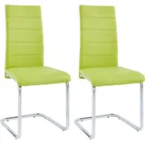 INOSIGN Freischwinger »Adora« (Set) 4 Stk.(2 oder 4 Stück) Bezug in Kunstleder, verchromtes Metallgestell INOSIGN schlamm + silberfarben