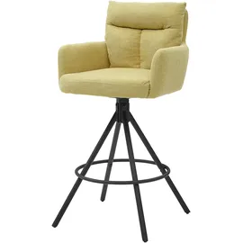Stolkom Barhocker Sofia 54 x 60 x 103,5 cm Gelb/Schwarz