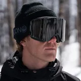 Dragon R1 OTG Unisex Skibrille - Blackout/LL Dark Smoke & Amber schwarz|grau|orange No Size