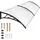 Tectake Vordach 300 cm transparent