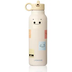 LIEWOOD - Falk Wasserflasche, 500 ml, Smiley, sandy