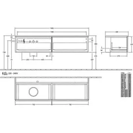 Villeroy & Boch Antao K37_1 1600x360x500mm