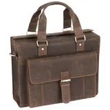 Kalahari KAAMA L-27 Pilotenkoffer, Leder braun