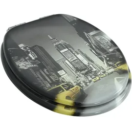 vidaXL Toilettensitz New York Design Grau