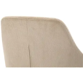 SalesFever Armlehnstuhl Cord-Optik beige 2er Set