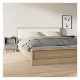 vidaXL Nachtschrank 2 Stk. 40 x 35 x 50 cm Grau