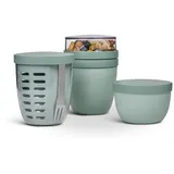 Mepal Snackpot-Set ELLIPSE mit Lunchpot, Mini-Snackpot und Fruitpot nordic sage