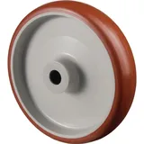 BS Rollen Ersatzrad D.150mm Trgf.280kg Polyurethan,rot Achs-D.15mm Nabenl.44mm BS ROLLEN