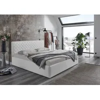 Westfalia Schlafkomfort Polsterbett "Danzig", weiß, L:210cm, Bezug: Kunstleder 100%