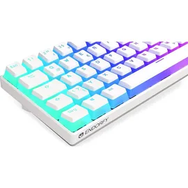 endorfy Thock Compact Wireless Pudding, Onyx White, PBT, LEDs RGB, hot-swap, Kailh Box RED, USB/Bluetooth, DE (EY5D003)