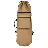 berjalan Doppel Wippe Skateboard Rucksack Land Surfboard Tasche Longboard Tasche Skateboard Tragbare Tasche ZubehöR,Khaki S