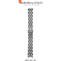Hamilton Metall Jazzmaster Band-set Edelstahl H695.324.105 - silber